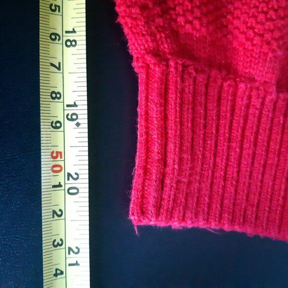 IZOD SZ L 1/4 Zip Mock Neck Red Men's Sweater - Picture 12 of 13